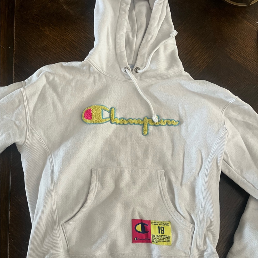 White Champion Hoodie